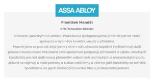 Reference Pavel Lipovský Assa Abloy